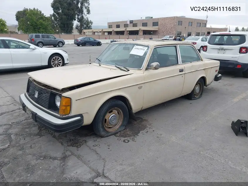 1977 Volvo 242 Dl VIN: VC24245H1116831 Lot: 45043934