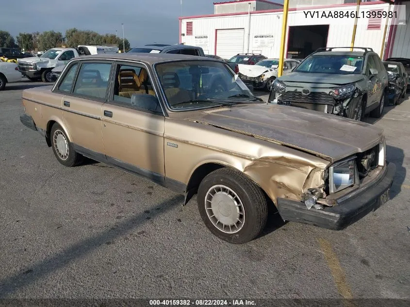 1990 Volvo 240 Dl VIN: YV1AA8846L1395981 Lot: 40159382