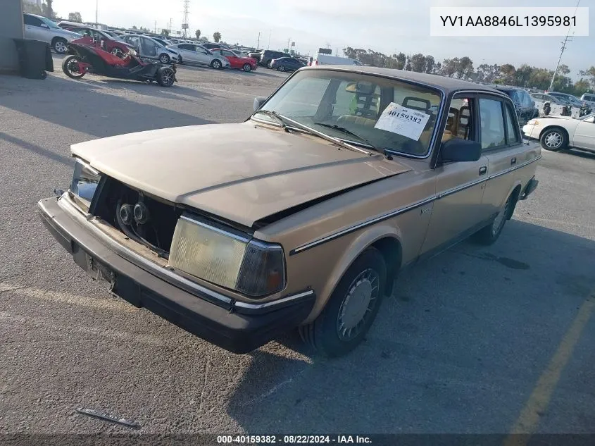 1990 Volvo 240 Dl VIN: YV1AA8846L1395981 Lot: 40159382