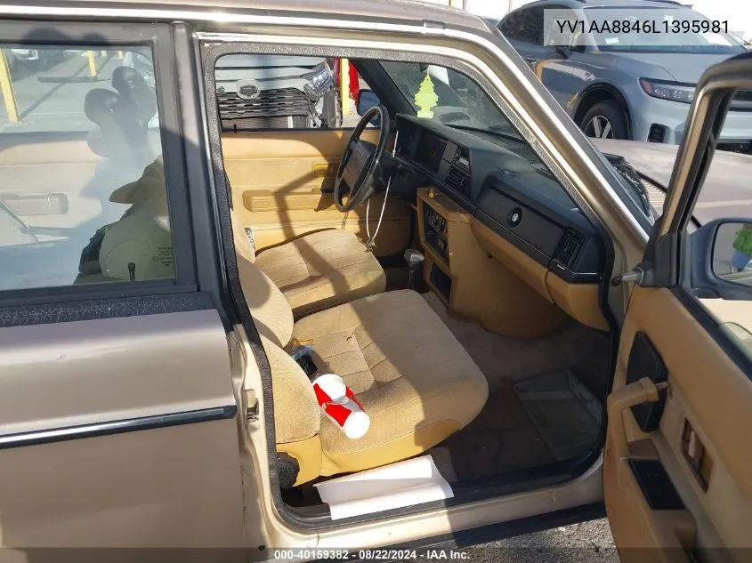 1990 Volvo 240 Dl VIN: YV1AA8846L1395981 Lot: 40159382