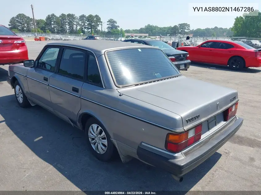 1992 Volvo 240 Gl VIN: YV1AS8802N1467286 Lot: 44924984