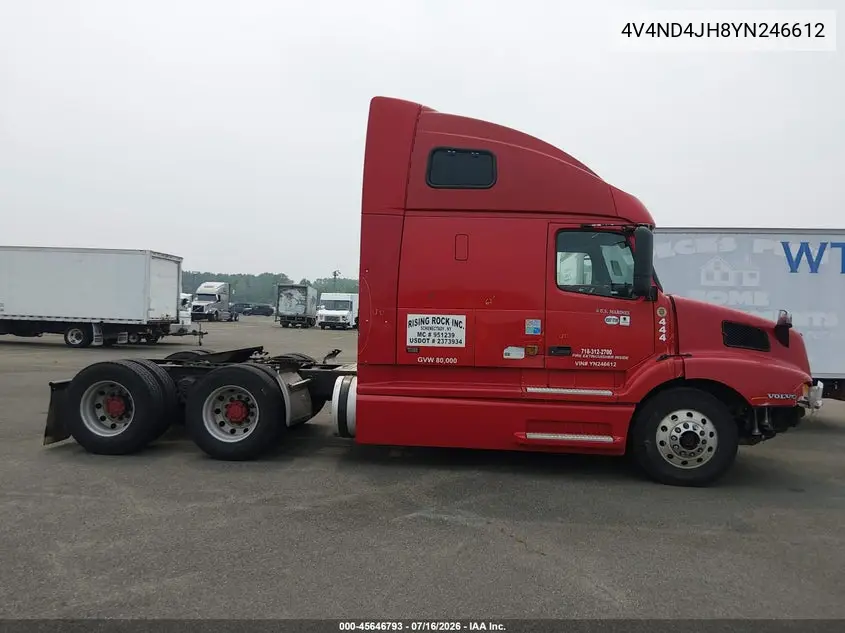 2000 Volvo Vn VIN: 4V4ND4JH8YN246612 Lot: 45646793