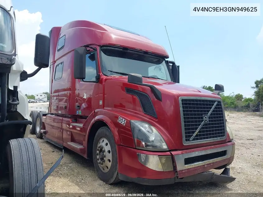 2016 Volvo Vn VIN: 4V4NC9EH3GN949625 Lot: 45469229