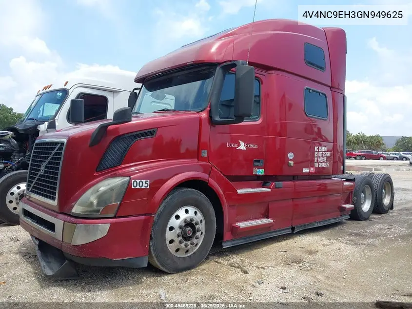 2016 Volvo Vn VIN: 4V4NC9EH3GN949625 Lot: 45469229