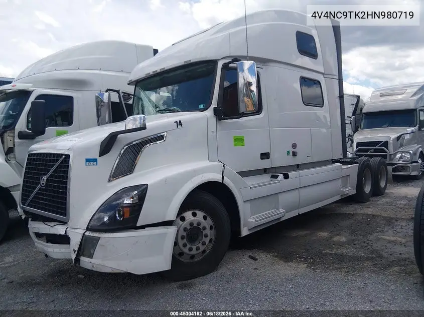 2017 Volvo Vnl VIN: 4V4NC9TK2HN980719 Lot: 45304162