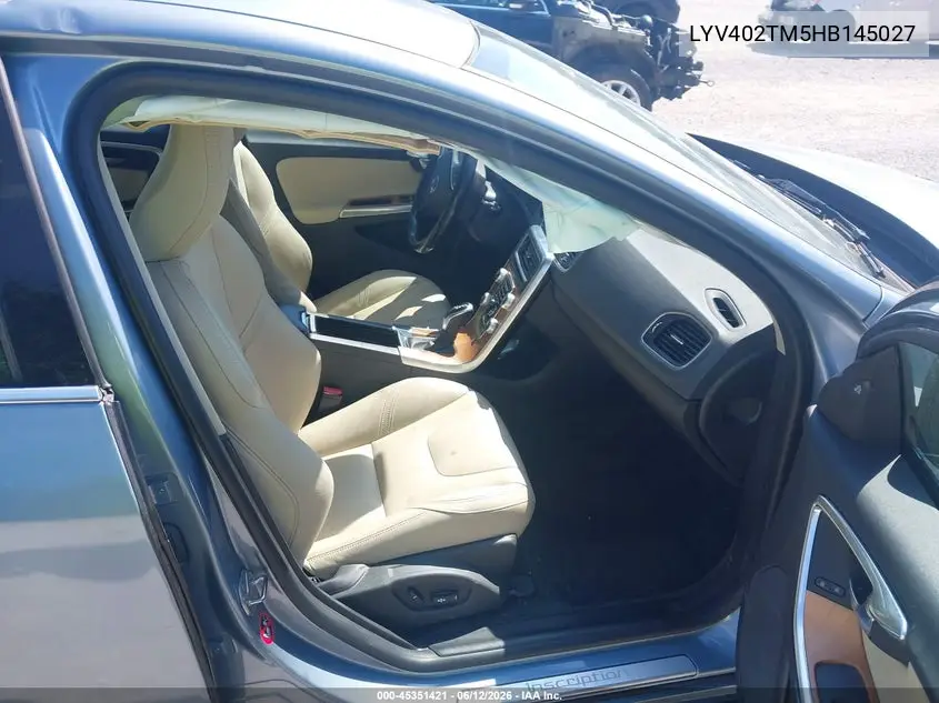 2017 Volvo S60 Inscription T5 Platinum VIN: LYV402TM5HB145027 Lot: 45351421