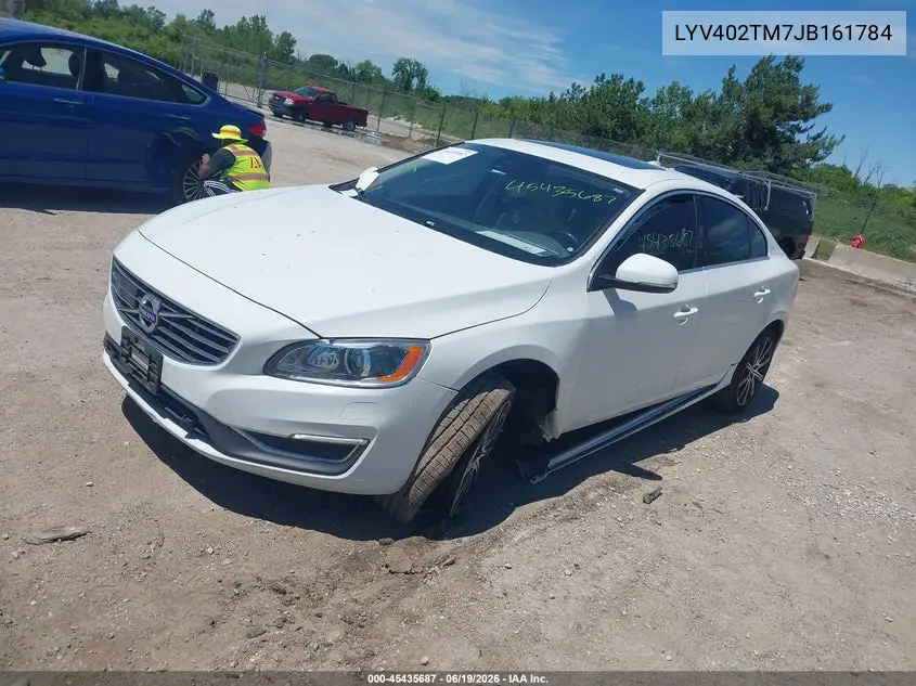 2018 Volvo S60 Inscription T5 Platinum VIN: LYV402TM7JB161784 Lot: 45435687