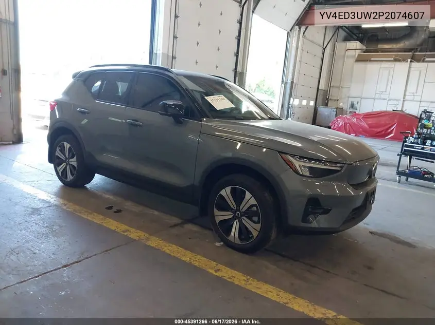 2023 Volvo Xc40 Recharge Pure Electric Twin Plus VIN: YV4ED3UW2P2074607 Lot: 45391266