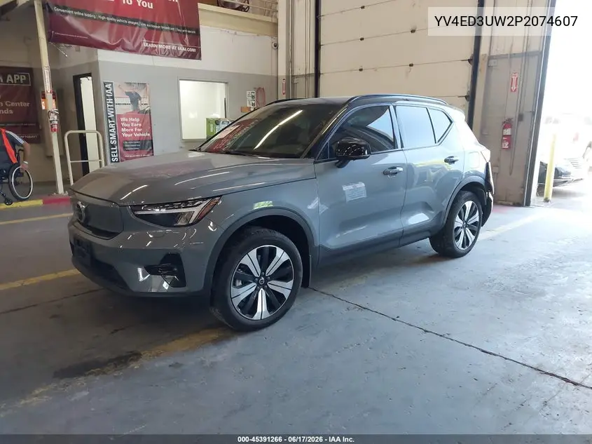 2023 Volvo Xc40 Recharge Pure Electric Twin Plus VIN: YV4ED3UW2P2074607 Lot: 45391266