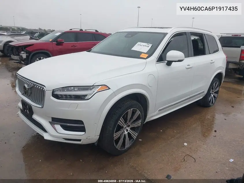2023 Volvo Xc90 Recharge Plug-In Hybrid T8 Ultimate Bright Theme 7-Seater VIN: YV4H60CA6P1917435 Lot: 45624558