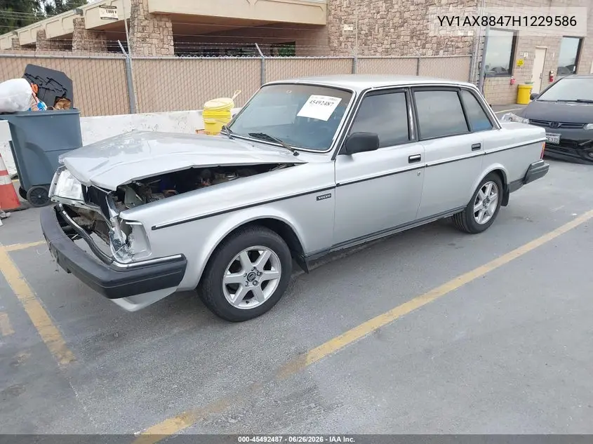 1987 Volvo 244 Dl/Gl VIN: YV1AX8847H1229586 Lot: 45492487