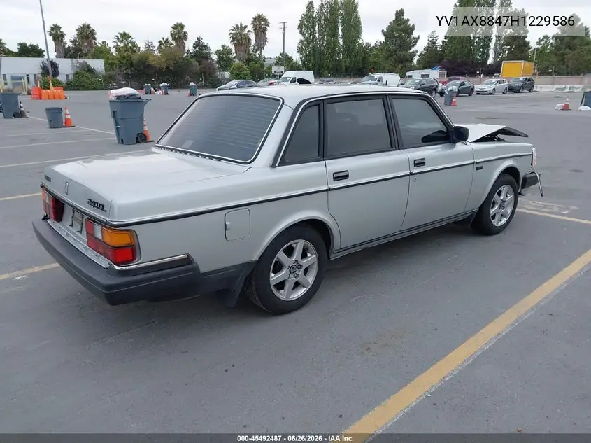 1987 Volvo 244 Dl/Gl VIN: YV1AX8847H1229586 Lot: 45492487