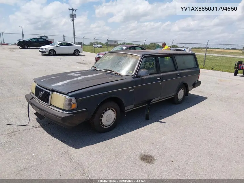 1988 Volvo 245 Dl/Gl VIN: YV1AX8850J1794650 Lot: 45318639