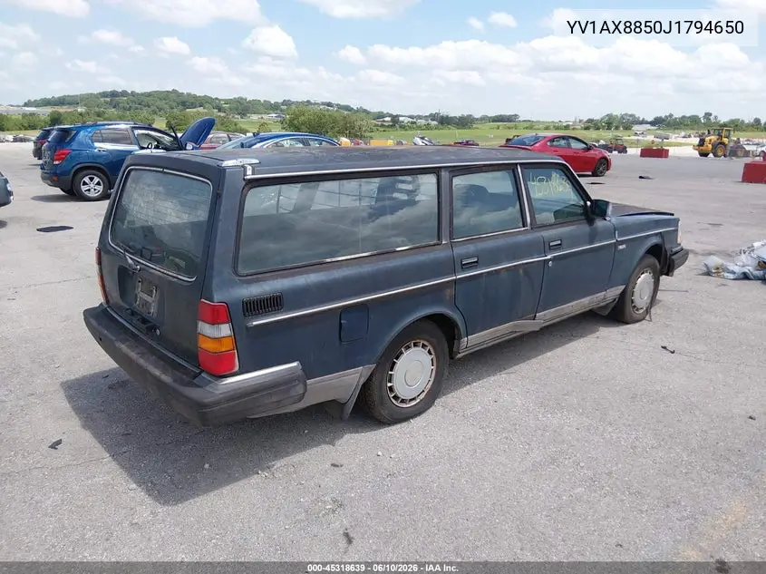 1988 Volvo 245 Dl/Gl VIN: YV1AX8850J1794650 Lot: 45318639