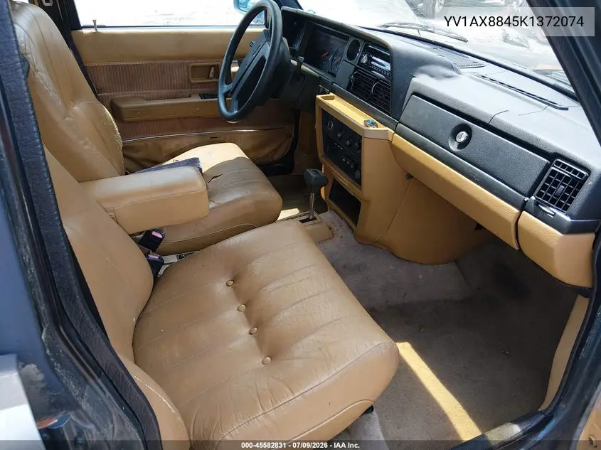 1989 Volvo 244 Dl/Gl VIN: YV1AX8845K1372074 Lot: 45582831