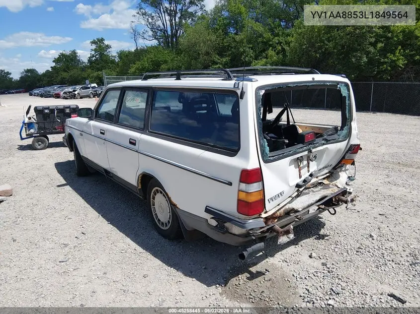 1990 Volvo 240 Dl VIN: YV1AA8853L1849564 Lot: 45258445