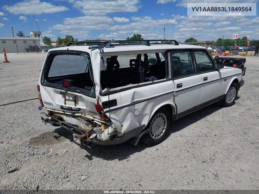 1990 Volvo 240 Dl VIN: YV1AA8853L1849564 Lot: 45258445