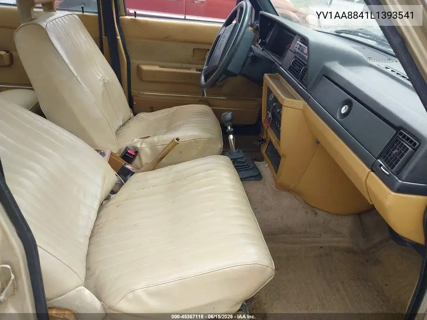 1990 Volvo 240 Dl VIN: YV1AA8841L1393541 Lot: 45367118
