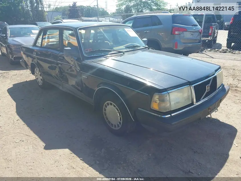 1990 Volvo 240 Dl VIN: YV1AA8848L1422145 Lot: 45550194