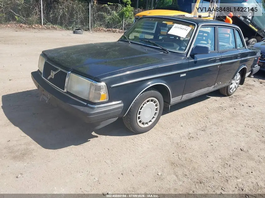 1990 Volvo 240 Dl VIN: YV1AA8848L1422145 Lot: 45550194