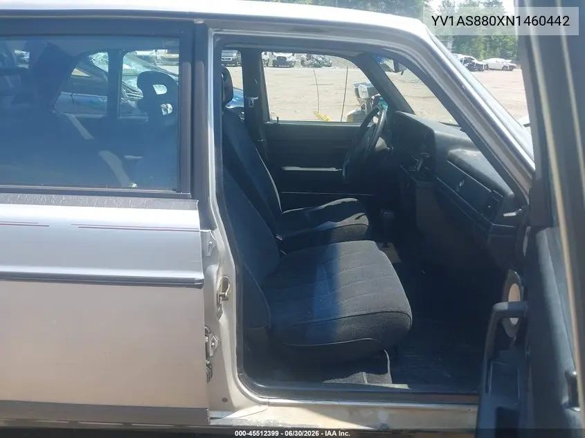1992 Volvo 240 Gl VIN: YV1AS880XN1460442 Lot: 45512399