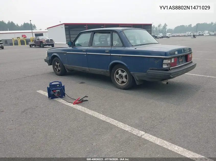 1992 Volvo 240 Gl VIN: YV1AS8802N1471029 Lot: 45636323