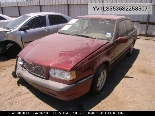 1995 Volvo 850 Glt VIN: YV1LS5535S2258507 Lot: 8128886