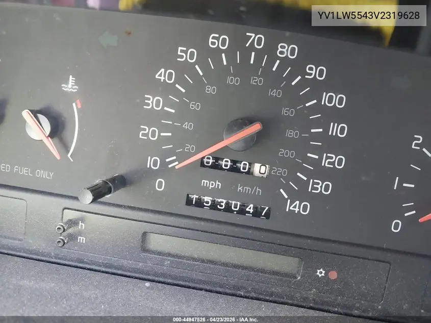 1997 Volvo 850 Gt VIN: YV1LW5543V2319628 Lot: 44947526