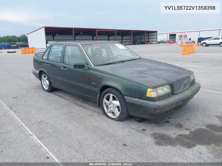 1997 Volvo 850 T5 VIN: YV1LS5722V1358398 Lot: 45555789