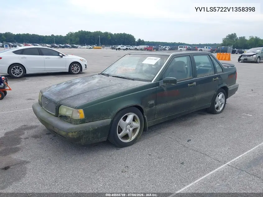 1997 Volvo 850 T5 VIN: YV1LS5722V1358398 Lot: 45555789