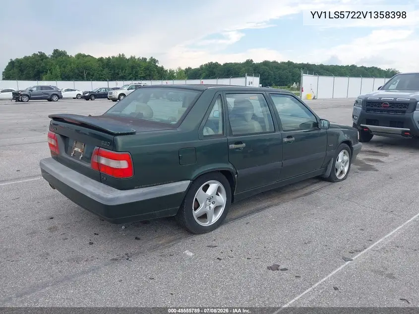 1997 Volvo 850 T5 VIN: YV1LS5722V1358398 Lot: 45555789