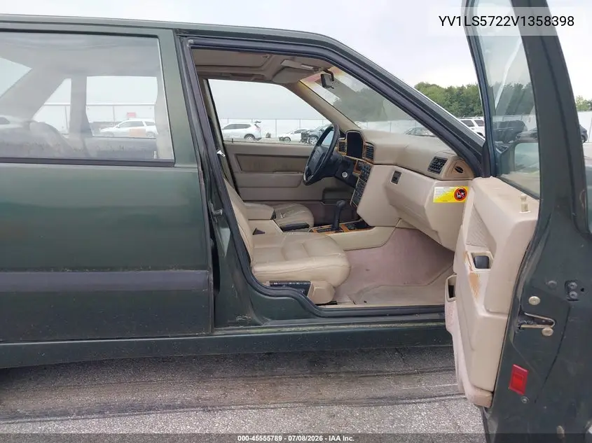 1997 Volvo 850 T5 VIN: YV1LS5722V1358398 Lot: 45555789