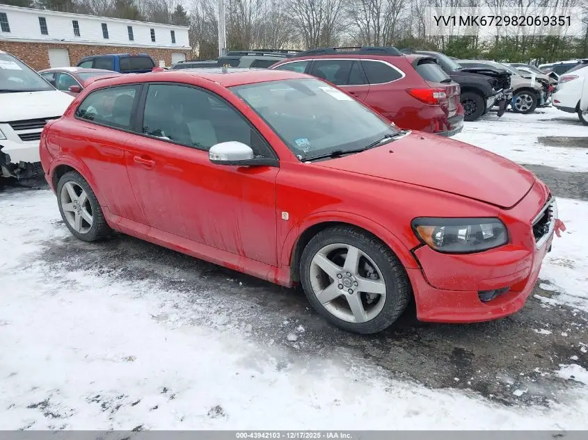 2008 Volvo C30 T5 R-Design/T5 Version 1.0/T5 Version 2.0 VIN: YV1MK672982069351 Lot: 43942103