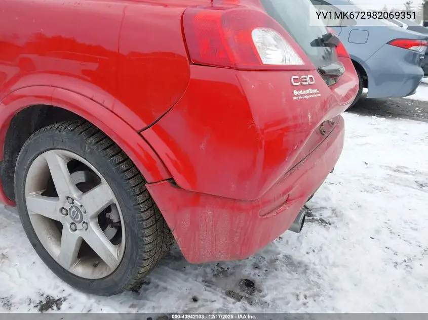 2008 Volvo C30 T5 R-Design/T5 Version 1.0/T5 Version 2.0 VIN: YV1MK672982069351 Lot: 43942103