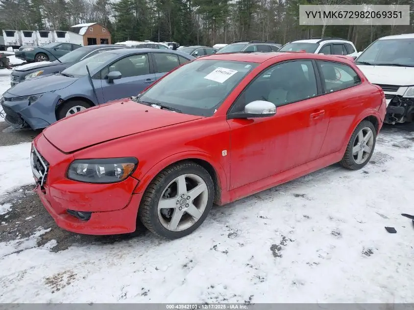 2008 Volvo C30 T5 R-Design/T5 Version 1.0/T5 Version 2.0 VIN: YV1MK672982069351 Lot: 43942103