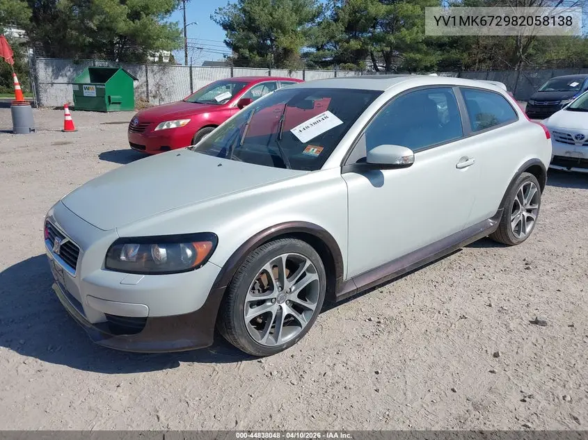 2008 Volvo C30 T5 R-Design/T5 Version 1.0/T5 Version 2.0 VIN: YV1MK672982058138 Lot: 44838048