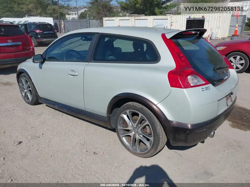 2008 Volvo C30 T5 R-Design/T5 Version 1.0/T5 Version 2.0 VIN: YV1MK672982058138 Lot: 44838048