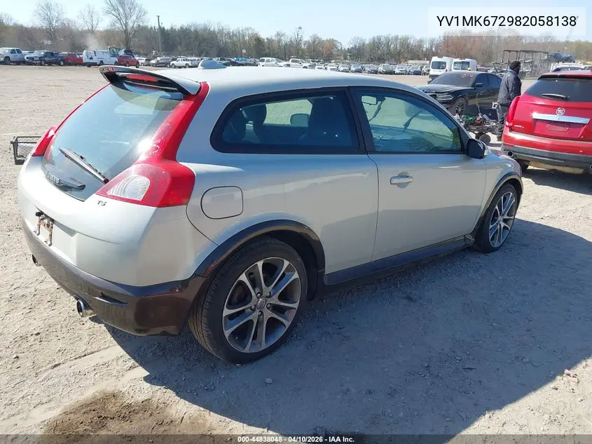 2008 Volvo C30 T5 R-Design/T5 Version 1.0/T5 Version 2.0 VIN: YV1MK672982058138 Lot: 44838048