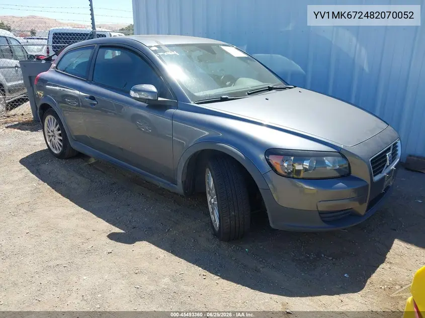 2008 Volvo C30 R-Design/T5 Version 1.0/T5 Version 2.0/Version 1.0/Version 2.0 VIN: YV1MK672482070052 Lot: 45493360