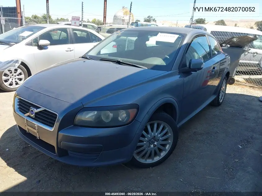 2008 Volvo C30 R-Design/T5 Version 1.0/T5 Version 2.0/Version 1.0/Version 2.0 VIN: YV1MK672482070052 Lot: 45493360