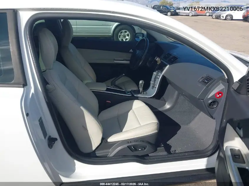 2011 Volvo C30 T5/T5 R-Design VIN: YV1672MKXB2210006 Lot: 44412245