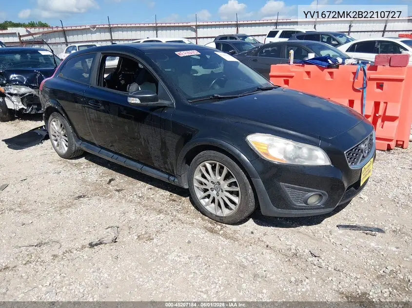 2011 Volvo C30 T5/T5 R-Design VIN: YV1672MK2B2210727 Lot: 45207184