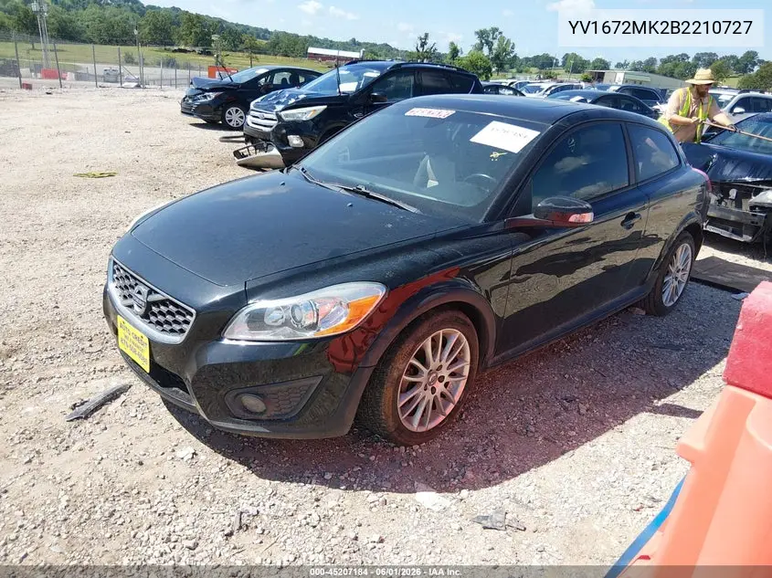 2011 Volvo C30 T5/T5 R-Design VIN: YV1672MK2B2210727 Lot: 45207184