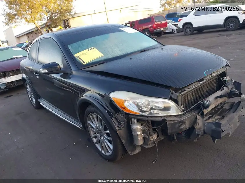 2011 Volvo C30 T5/T5 R-Design VIN: YV1672MK9B2190265 Lot: 45298573