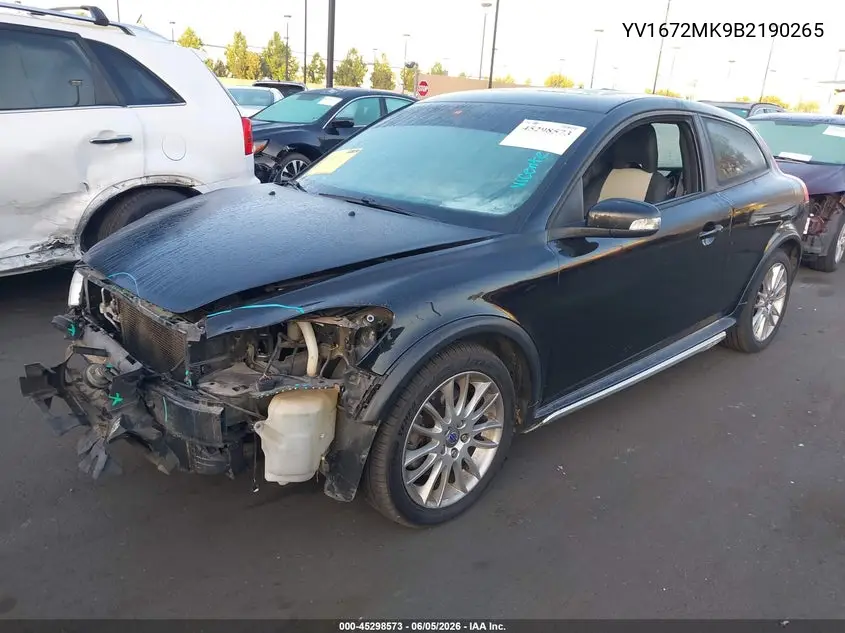 2011 Volvo C30 T5/T5 R-Design VIN: YV1672MK9B2190265 Lot: 45298573