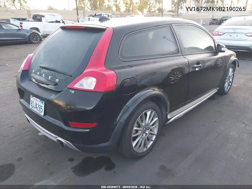 2011 Volvo C30 T5/T5 R-Design VIN: YV1672MK9B2190265 Lot: 45298573