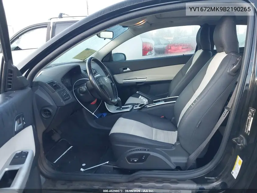 2011 Volvo C30 T5/T5 R-Design VIN: YV1672MK9B2190265 Lot: 45298573