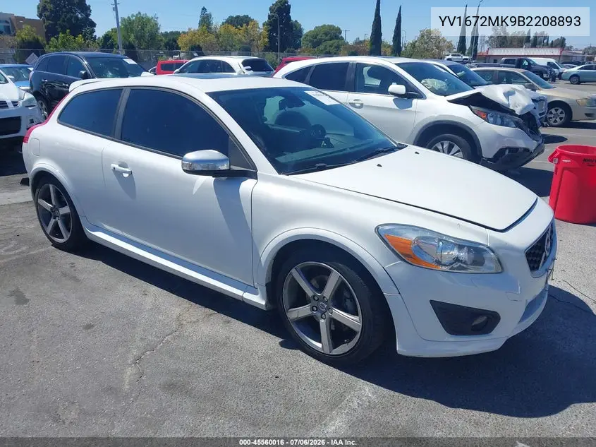 2011 Volvo C30 T5/T5 R-Design VIN: YV1672MK9B2208893 Lot: 45560016