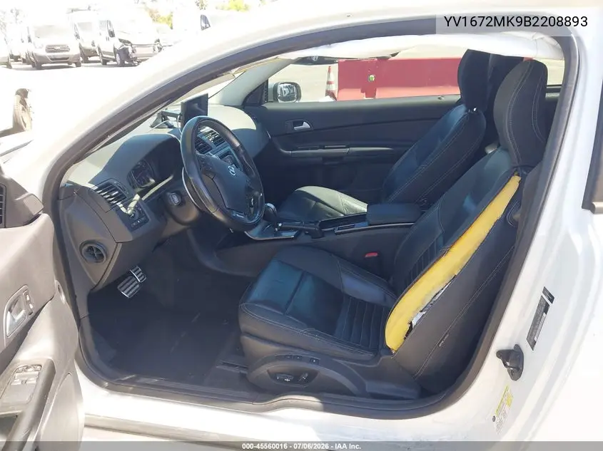 2011 Volvo C30 T5/T5 R-Design VIN: YV1672MK9B2208893 Lot: 45560016