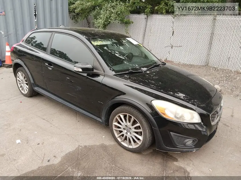 2011 Volvo C30 R-Design/T5 (Retail Only) VIN: YV1672MK9B2223703 Lot: 45599085